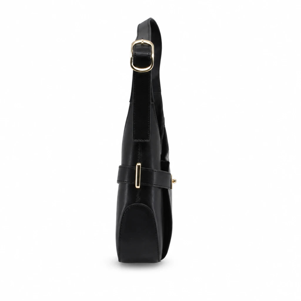 Geantă damă Anna Viotti piele naturala CS6892A001 neagra
