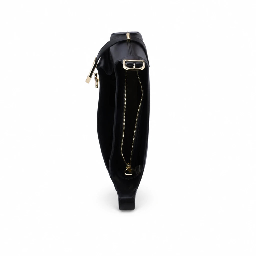 Geantă damă Anna Viotti piele naturala CS6892A001 neagra