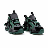 Pantofi dama sport Anna Viotti piele intoarsa D106-YM117-2 gri/verde/negru