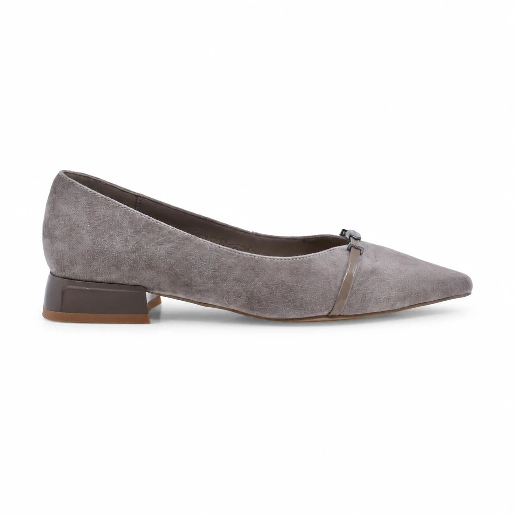 Pantofi dama eleganti Anna Viotti piele intoarsa D106-F12637-C9387-5 gri