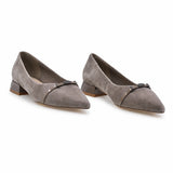 Pantofi dama eleganti Anna Viotti piele intoarsa D106-F12637-C9387-5 gri