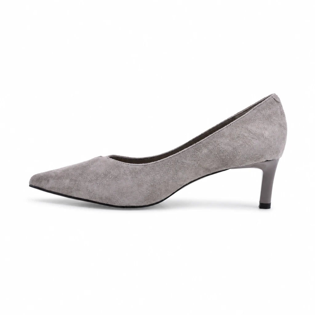 Pantofi dama eleganti Anna Viotti piele intoarsa D106-M1530-Q1191-6 gri