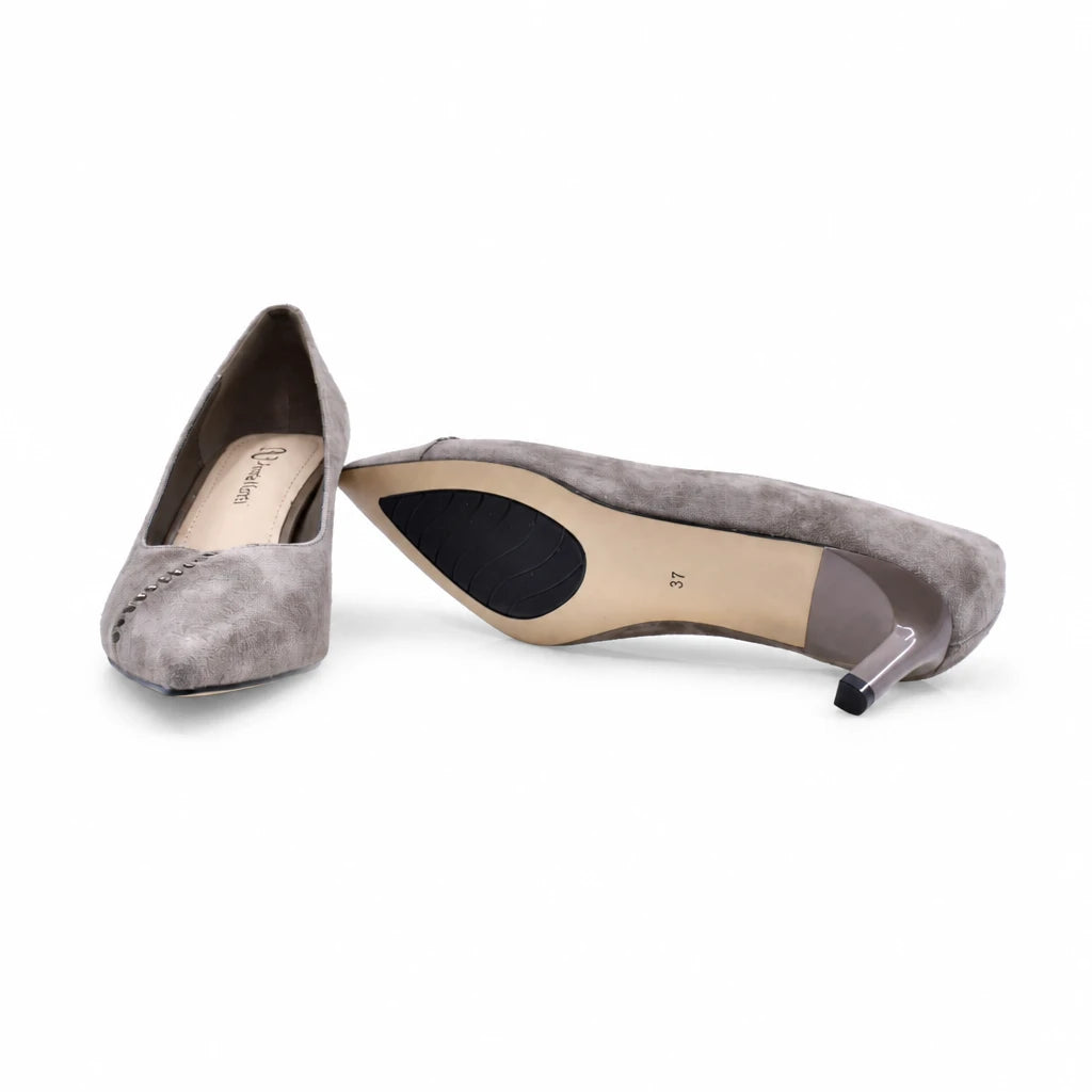 Pantofi dama eleganti Anna Viotti piele intoarsa D106-M1530-Q1191-6 gri