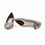 Pantofi dama eleganti Anna Viotti piele intoarsa D106-M1530-Q1191-6 gri