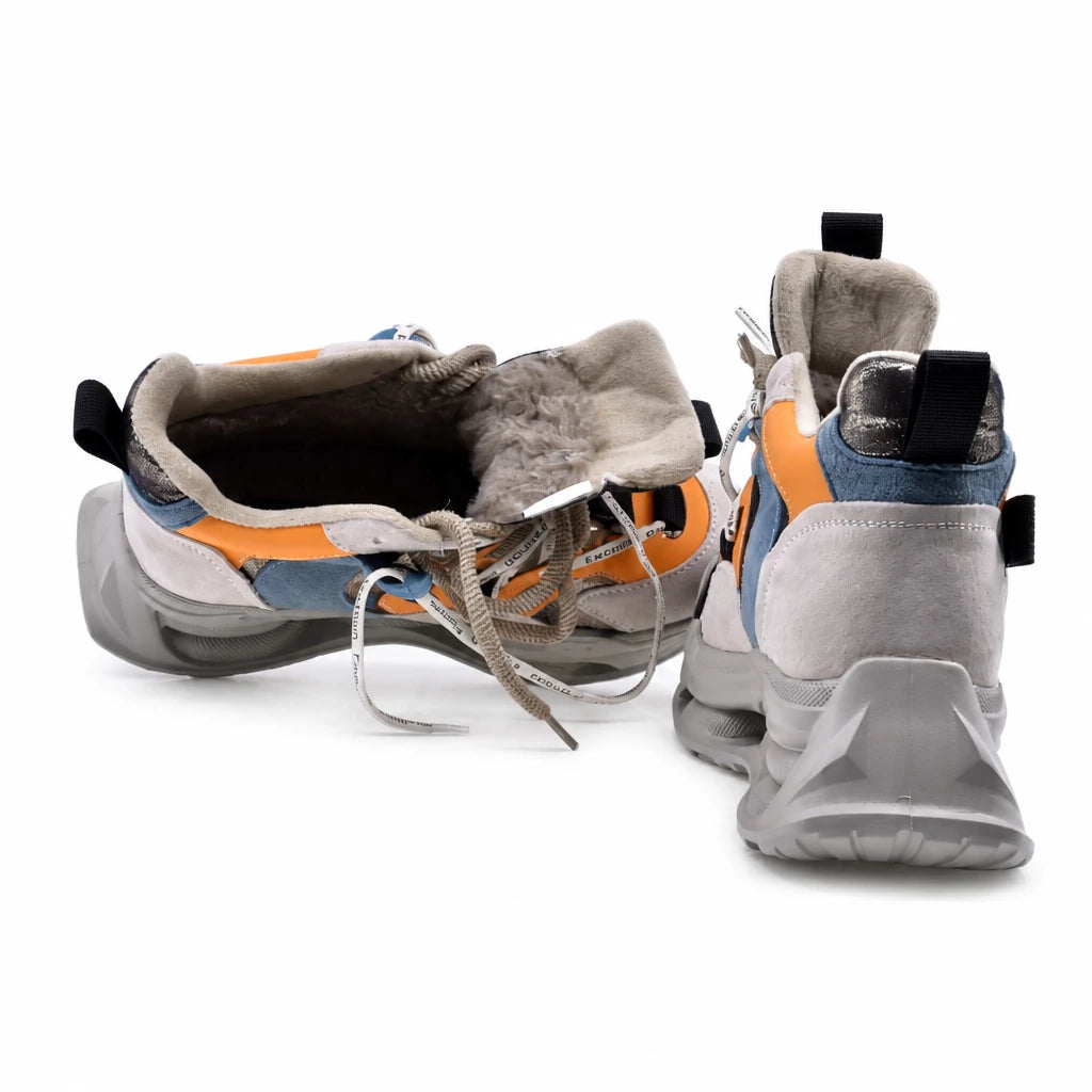 Pantofi dama sport Anna Viotti piele intoarsa D106-D106-1 gri