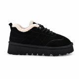 Pantofi Dama Casual Anna Viotti Piele Intoarsa D113-2680 negri