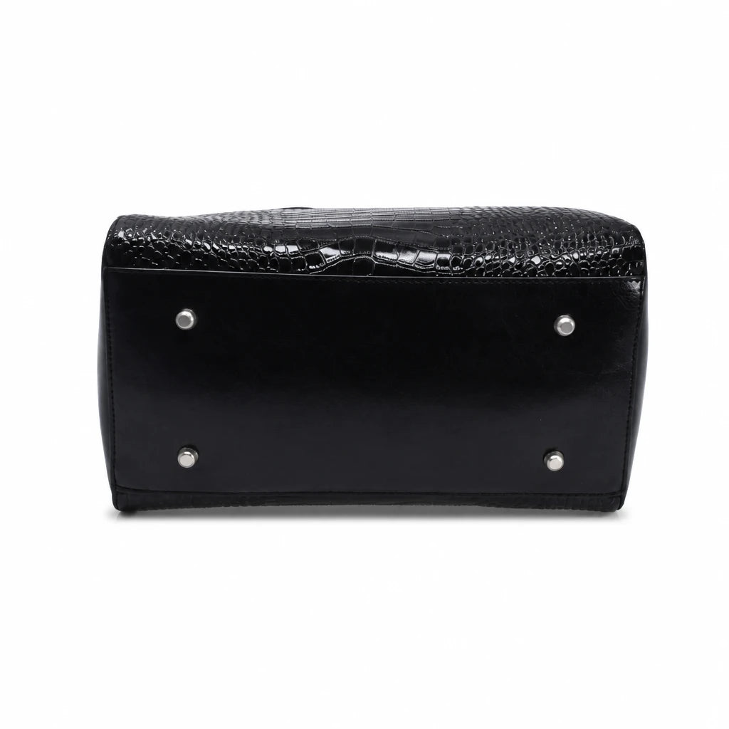 Geantă damă Anna Viotti piele naturala CSS1949A001 neagra
