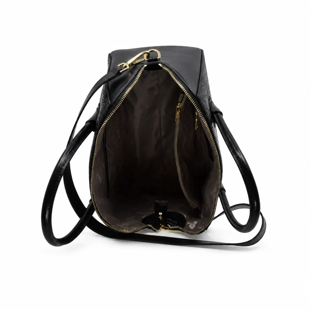 Geantă damă Anna Viotti piele naturala CSS1949A001 neagra