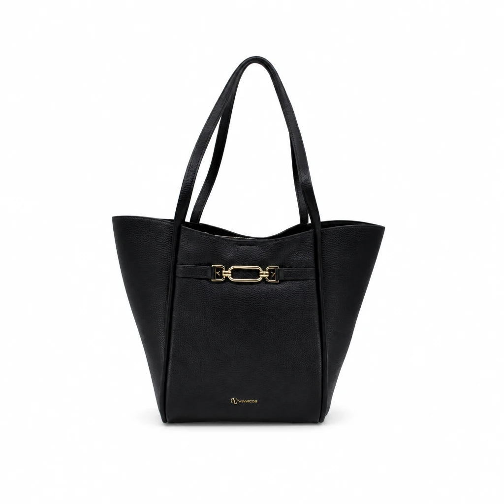 Geantă damă Anna Viotti piele naturala CS7132-001 neagra