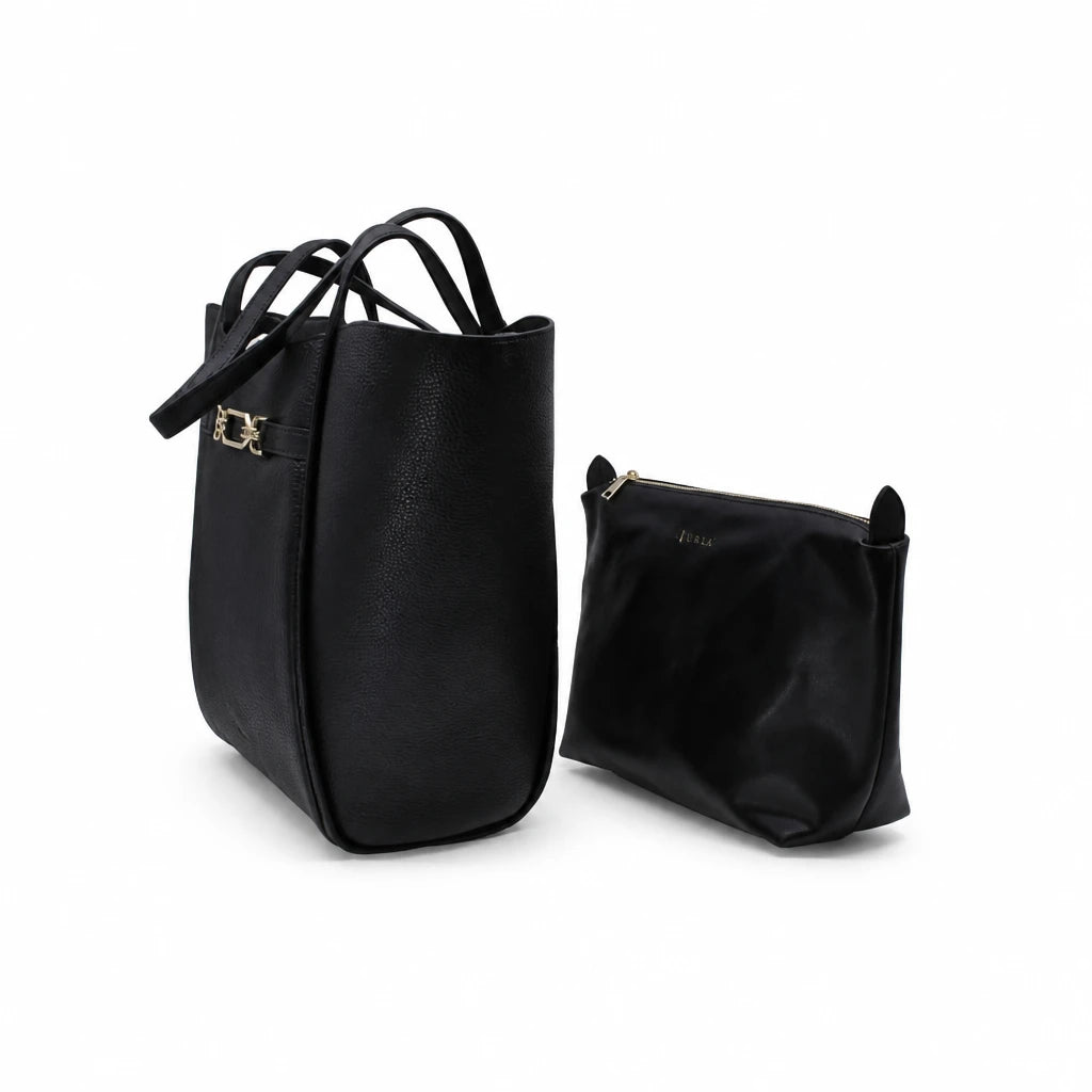 Geantă damă Anna Viotti piele naturala CS7132-001 neagra