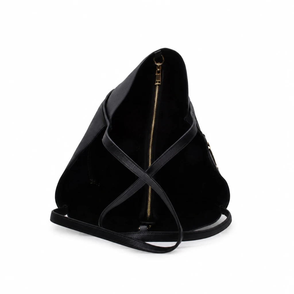 Geantă damă Anna Viotti piele naturala CS7132-001 neagra