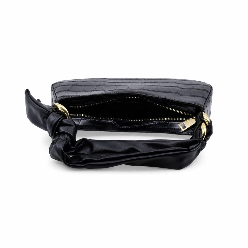 Geantă damă Anna Viotti piele naturala CS8136-001 neagra