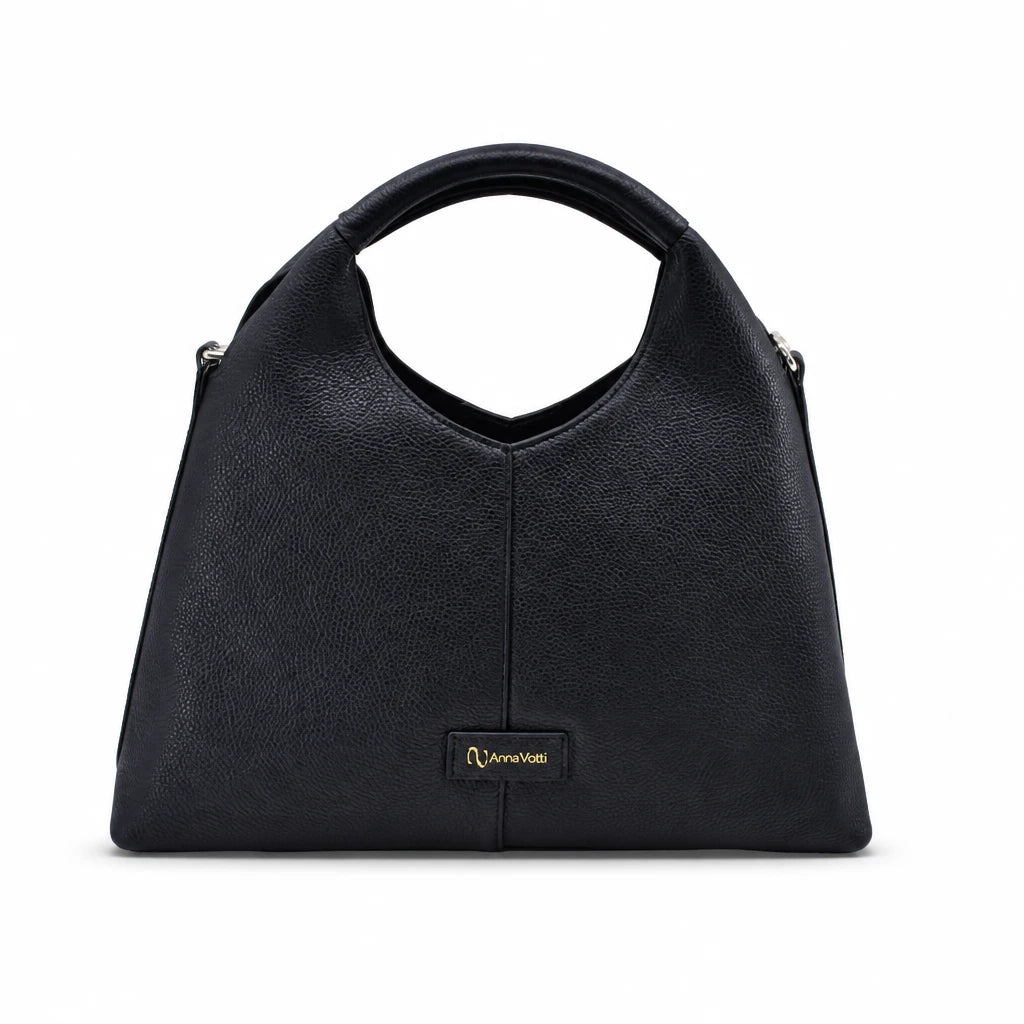 Geantă damă Anna Viotti piele naturala CS10479-001 neagra