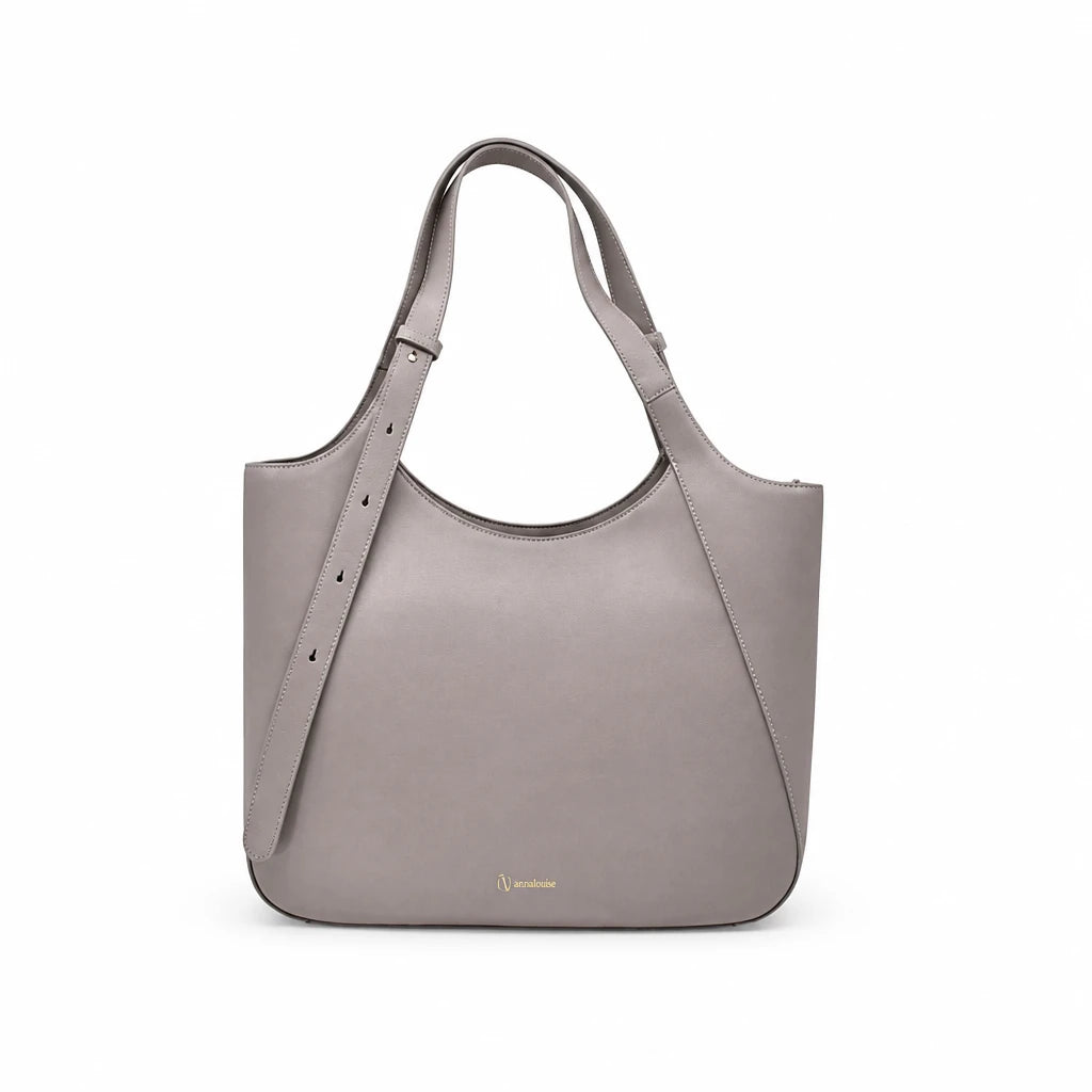 Geantă damă Anna Viotti piele naturala CS12650-001 gri