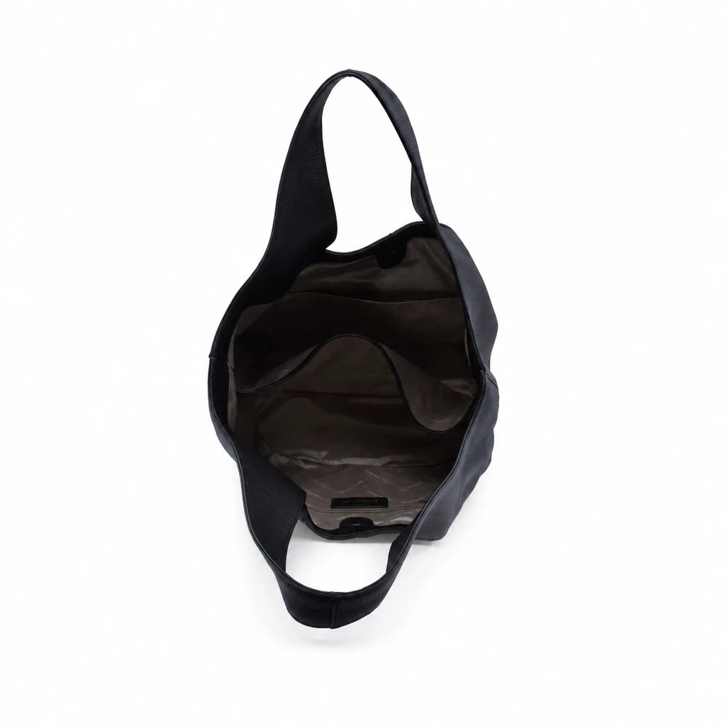 Geantă damă Anna Viotti piele naturala CS12834-001 neagra