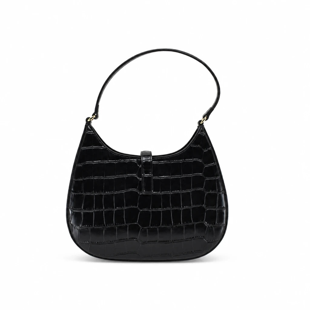 Geantă damă Anna Viotti piele naturala CS9941-001 neagra