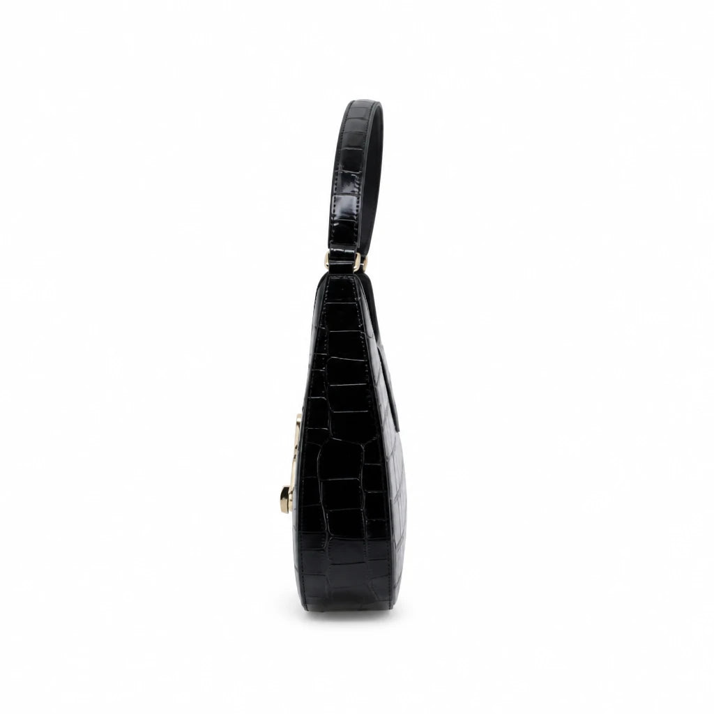 Geantă damă Anna Viotti piele naturala CS9941-001 neagra