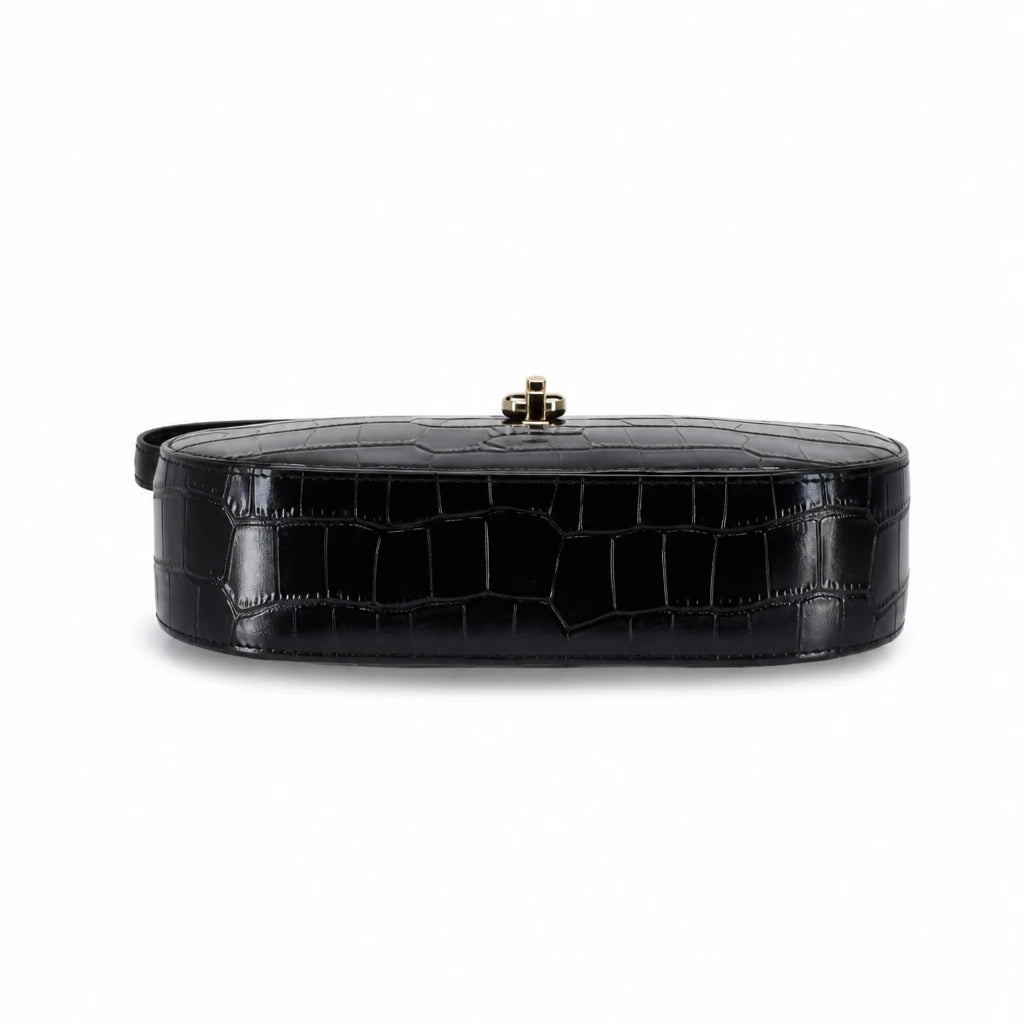 Geantă damă Anna Viotti piele naturala CS9941-001 neagra