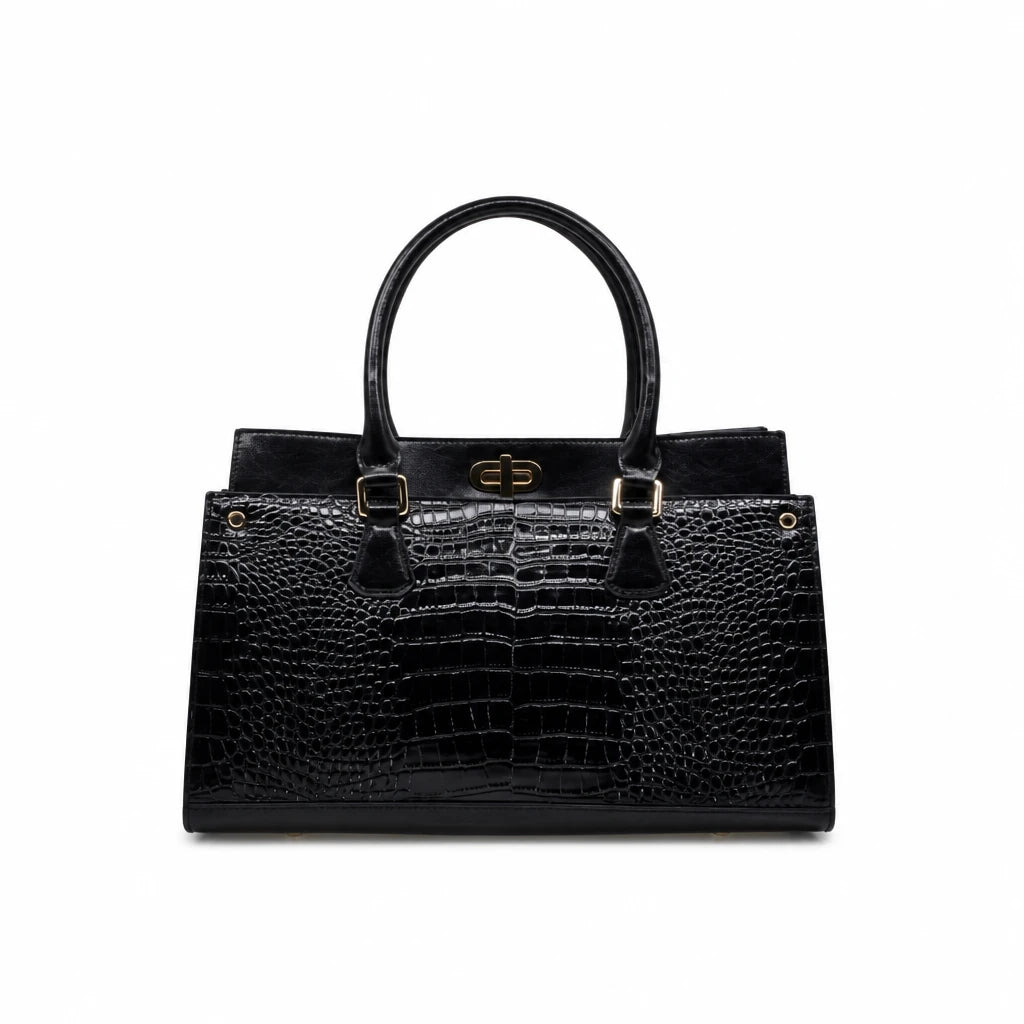 Geantă damă Anna Viotti piele naturala CSN1104D001 neagra