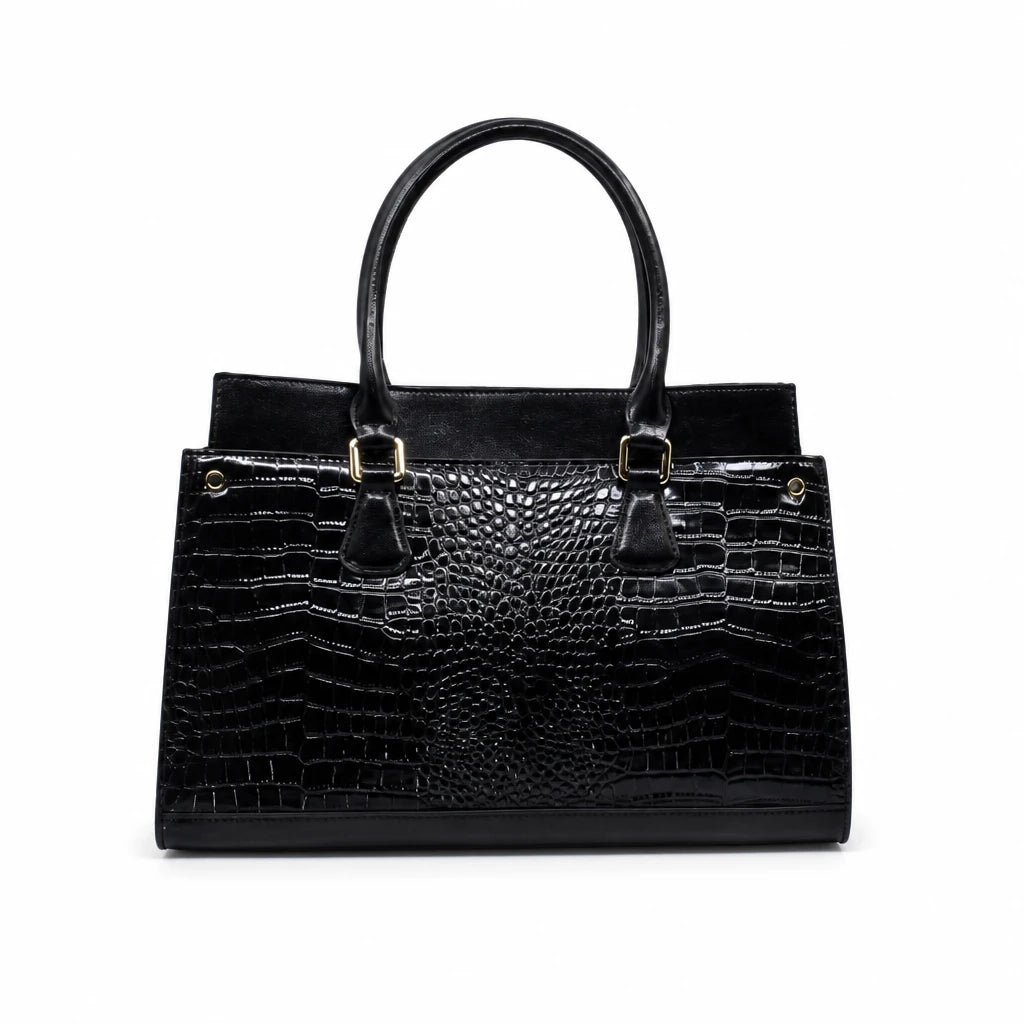 Geantă damă Anna Viotti piele naturala CSN1104D001 neagra