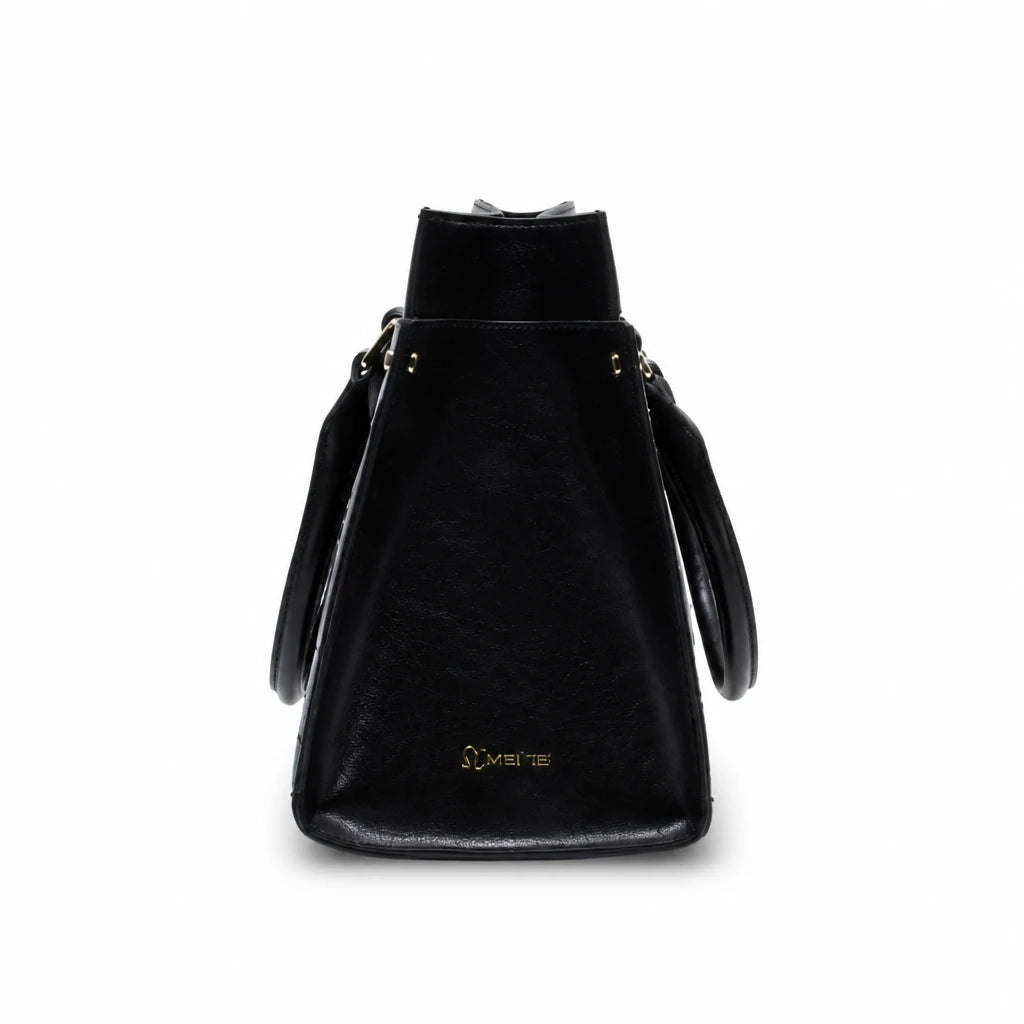 Geantă damă Anna Viotti piele naturala CSN1104D001 neagra