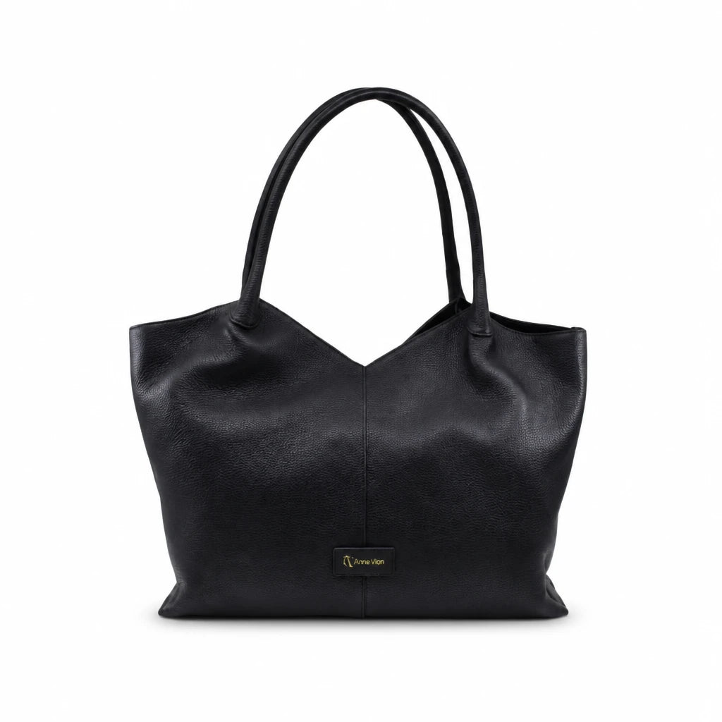Geantă damă Anna Viotti piele naturala CS10499-001 neagra