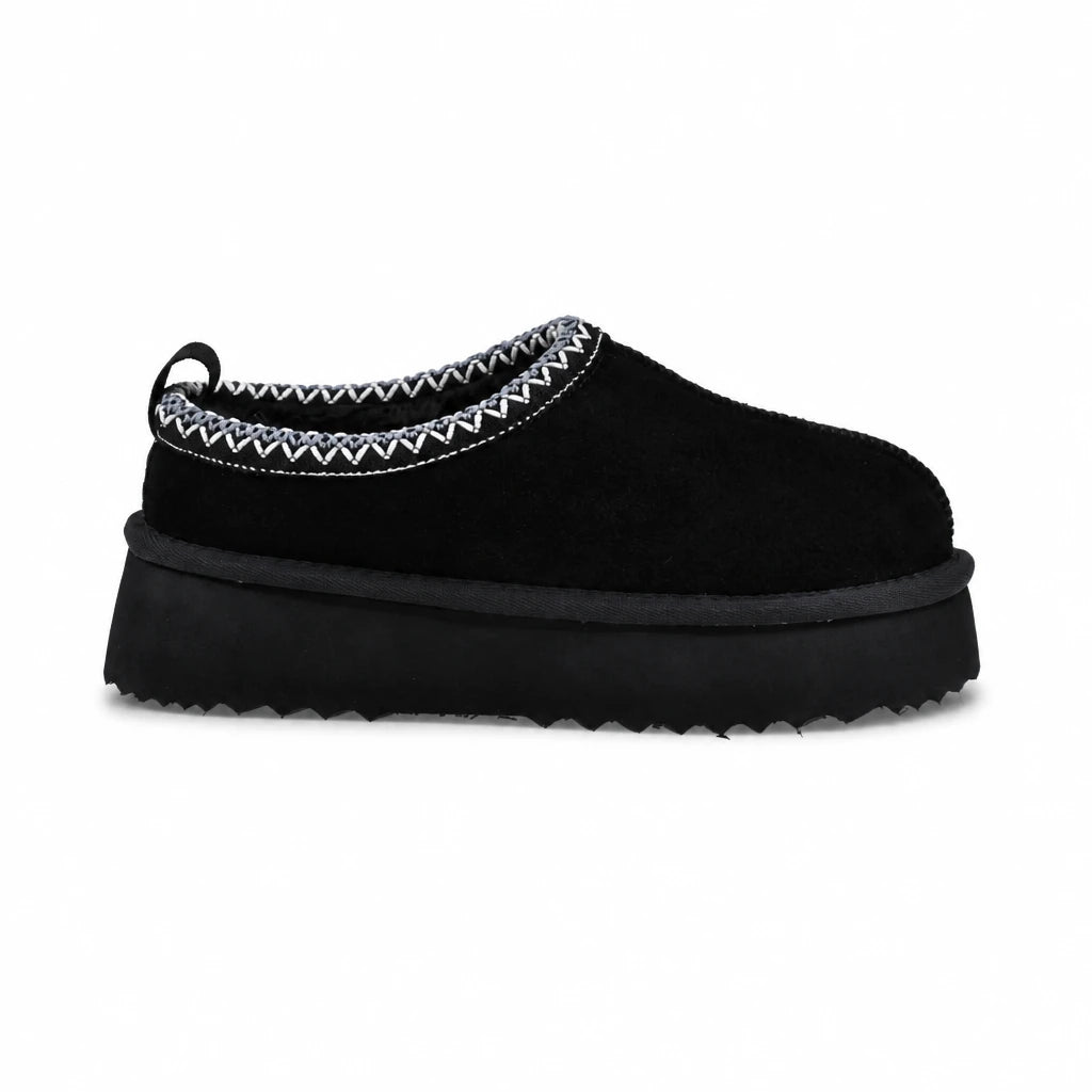 Pantofi Dama Casual Anna Viotti Piele Intoarsa D121-DS5358B negri