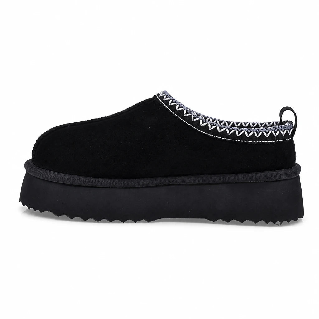 Pantofi Dama Casual Anna Viotti Piele Intoarsa D121-DS5358B negri