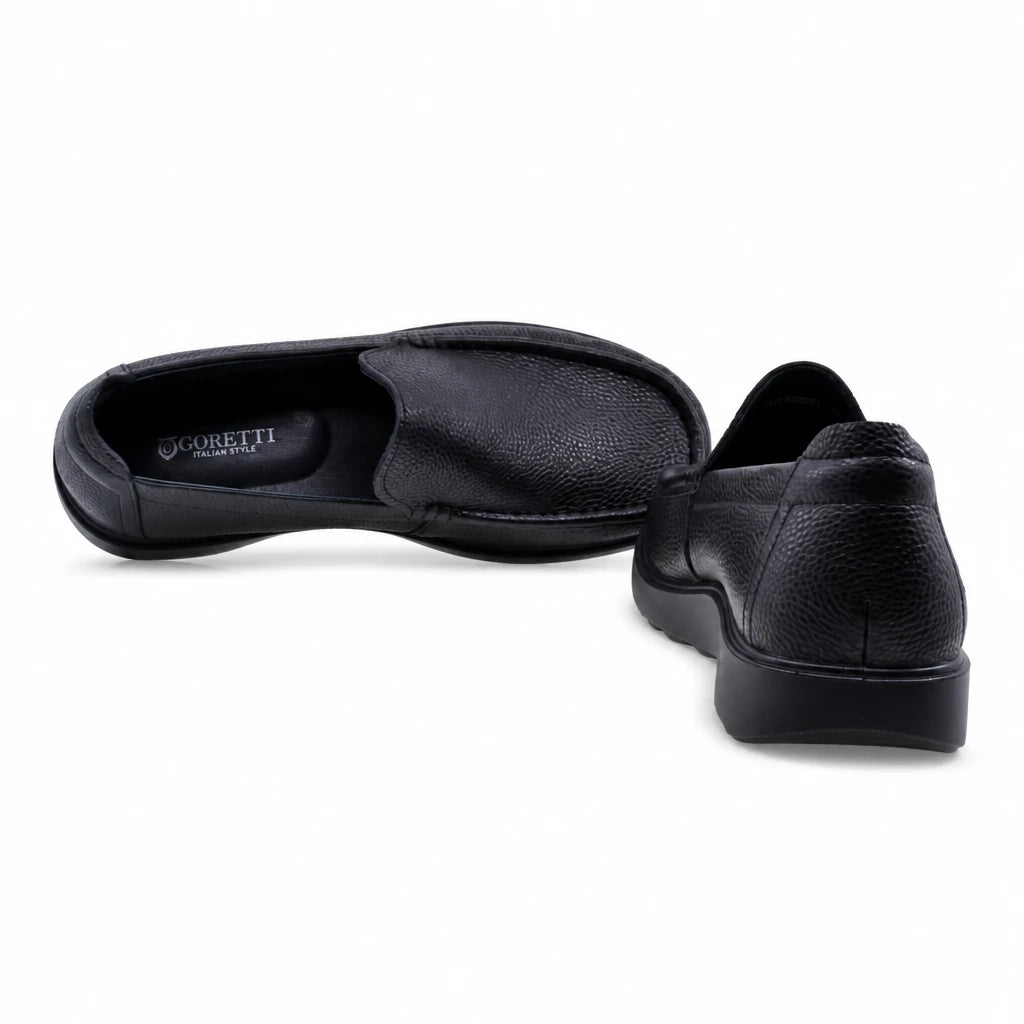 Pantofi barbati casual Goretti piele naturala B111-BJ25021 negri