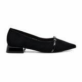 Pantofi dama eleganti Anna Viotti piele intoarsa D106-F12637-C9387 negri