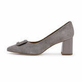 Pantofi dama eleganti Anna Viotti piele intoarsa D106-F12659-T5898-1 gri