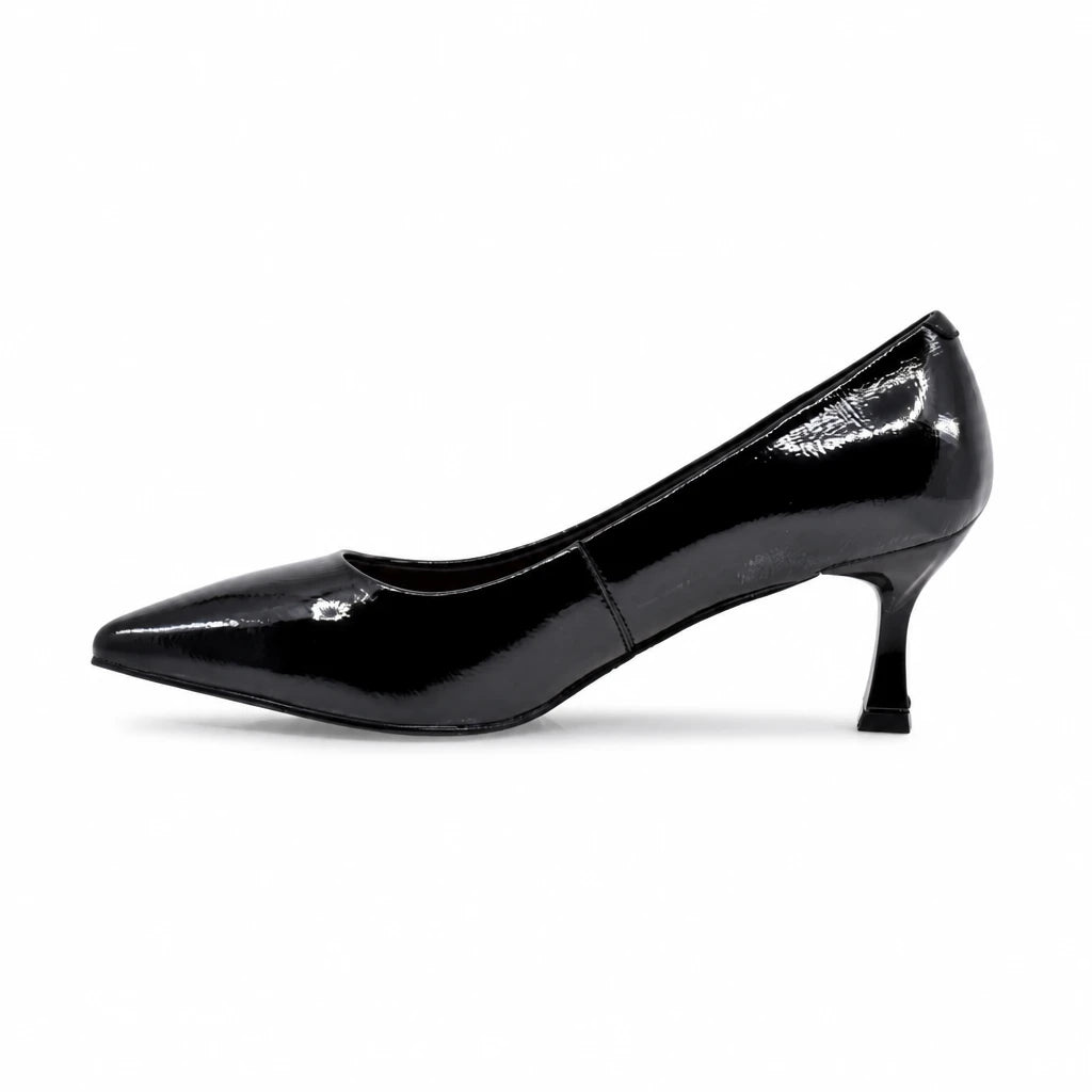 Pantofi dama eleganti Anna Viotti piele lacuita D106-M1317-G1022-1 negri