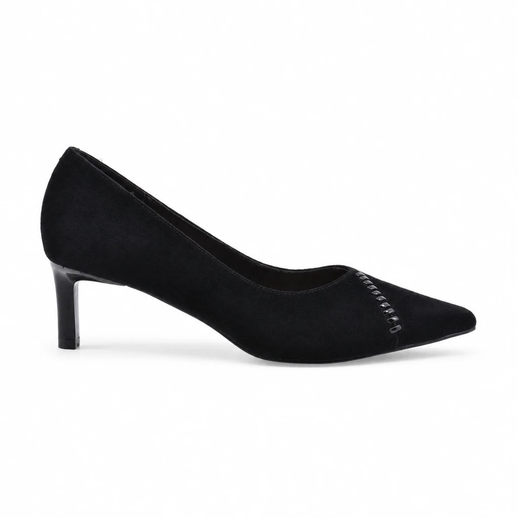 Pantofi dama eleganti Anna Viotti piele intoarsa D106-M1530-Q1191-4 negri