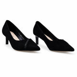 Pantofi dama eleganti Anna Viotti piele intoarsa D106-M1530-Q1191-4 negri