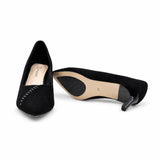Pantofi dama eleganti Anna Viotti piele intoarsa D106-M1530-Q1191-4 negri