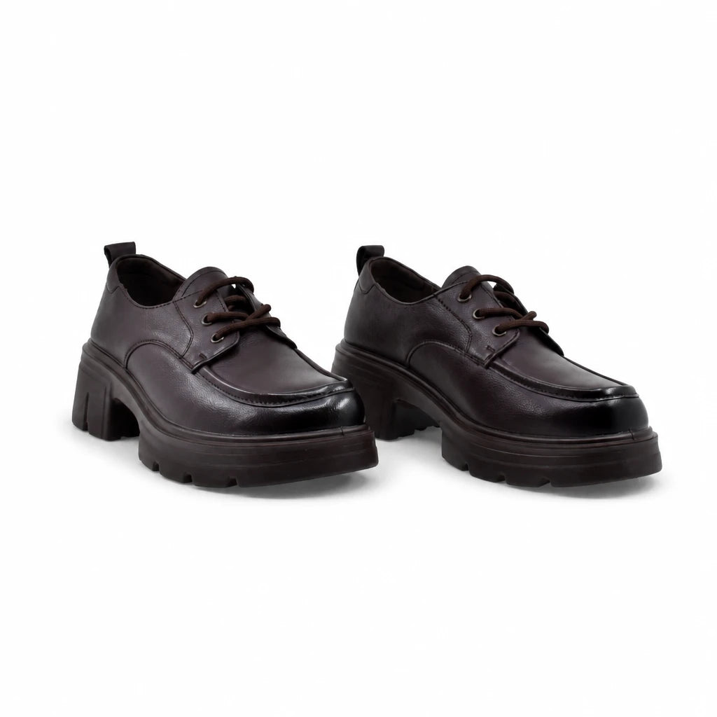 Pantofi dama casual Anna Viotti piele naturala D111-5H13116-6 maro