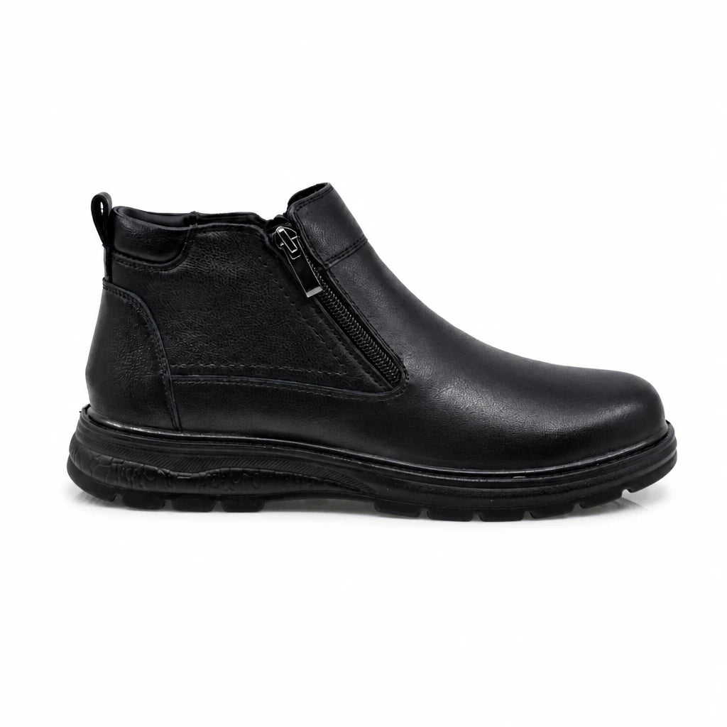 Ghete barbati casual Goretti piele naturala B111-7704 negre