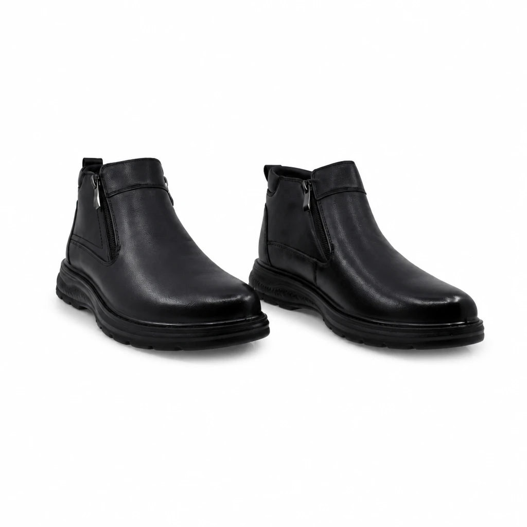 Ghete barbati casual Goretti piele naturala B111-7704 negre