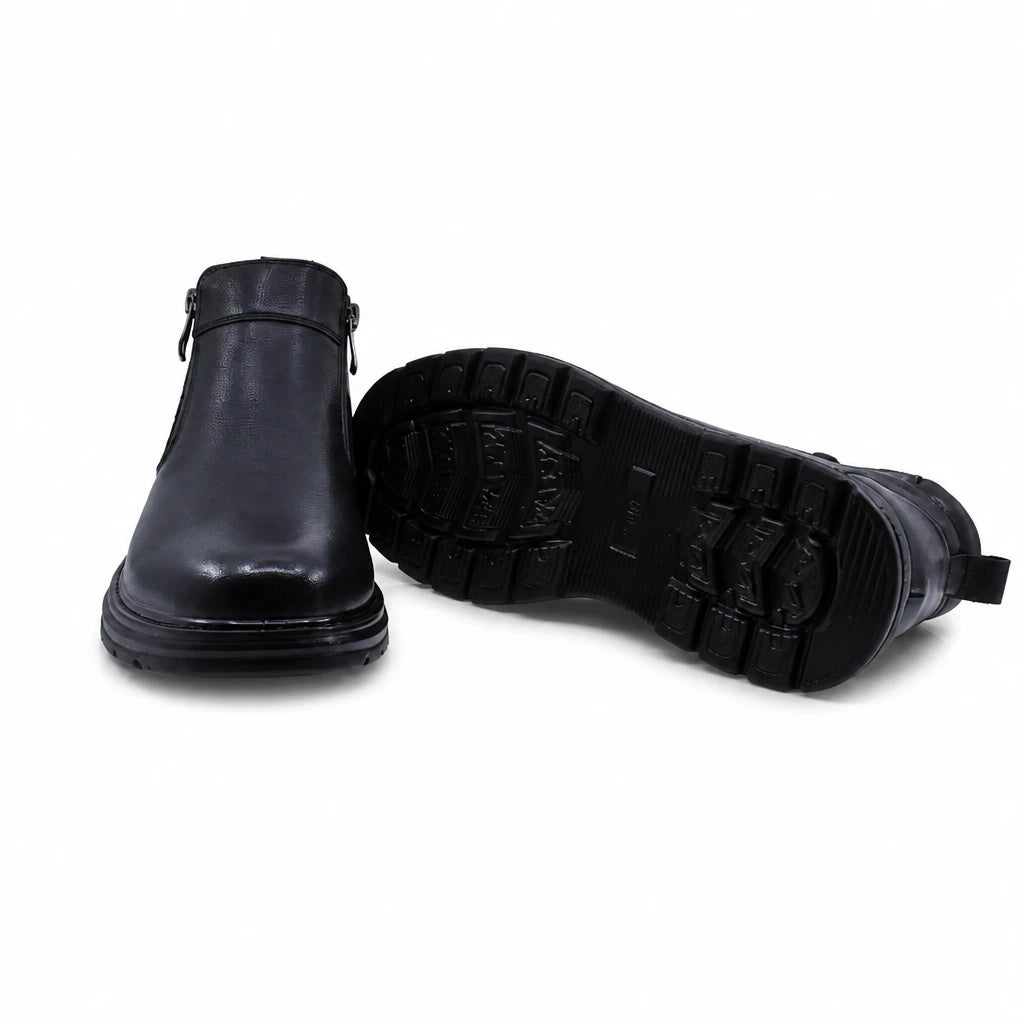 Ghete barbati casual Goretti piele naturala B111-7704 negre