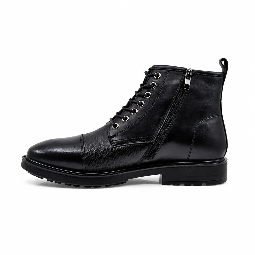 Ghete barbati casual Goretti piele naturala B111-F252901 negre