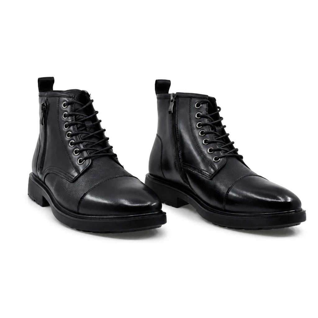 Ghete barbati casual Goretti piele naturala B111-F252901 negre