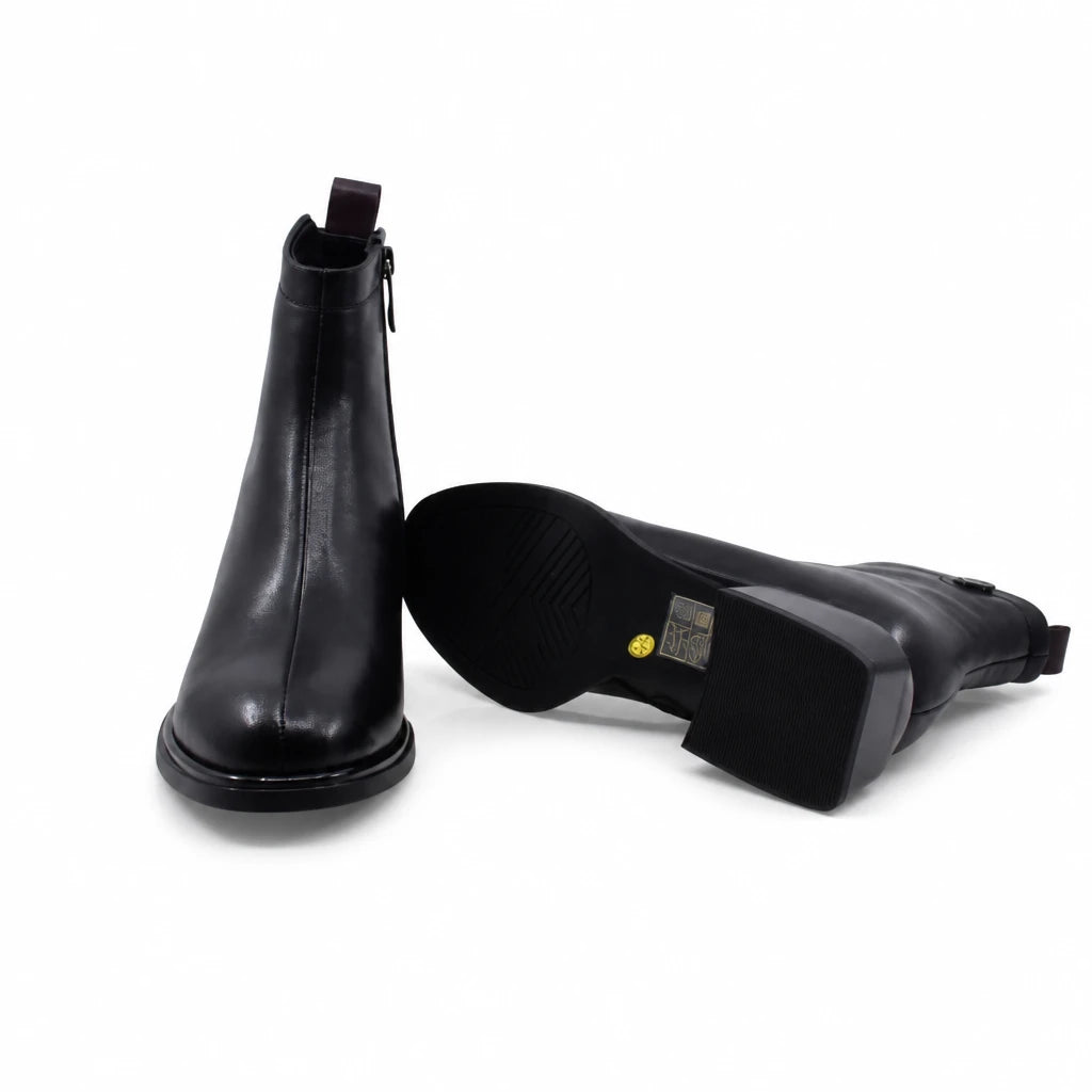 Ghete Dama Elegante Anna Viotti Piele Naturala D105-4157R-A397-YT64-773-521 negre