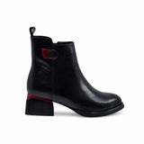 Ghete Dama Elegante Anna Viotti Piele Naturala D105-4157R-NT01-820-350 negre