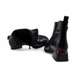 Ghete Dama Elegante Anna Viotti Piele Naturala D105-4157R-NT01-820-350 negre