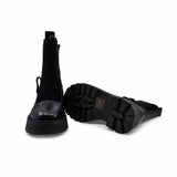 Ghete Dama Casual Anna Viotti Piele Intoarsa D105-6010R-LV1172-NT-01-TL-03 negre