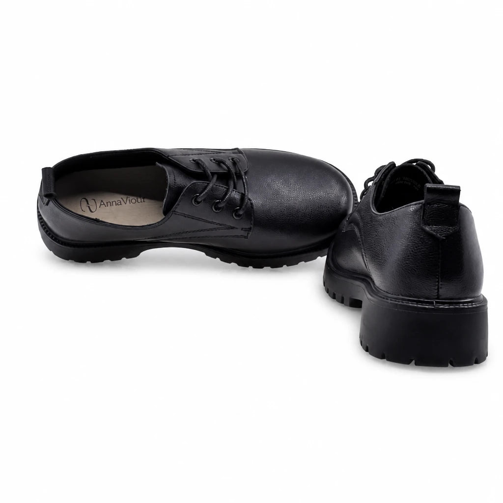 Pantofi dama casual Anna Viotti piele naturala D111-3H05575-6 negri