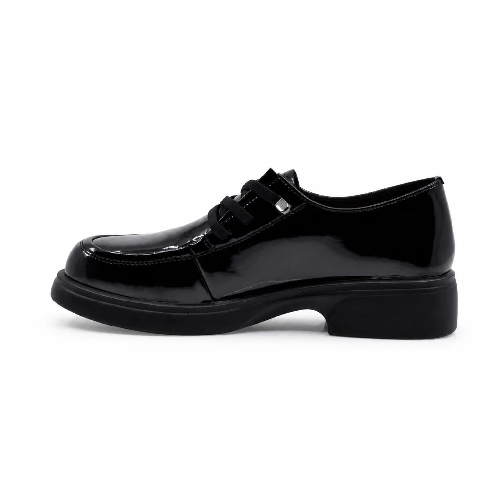 Pantofi dama casual Anna Viotti piele lacuita D111-5C05881-6 negri