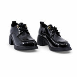 Pantofi dama casual Anna Viotti piele lacuita D111-5V88655-75 negri