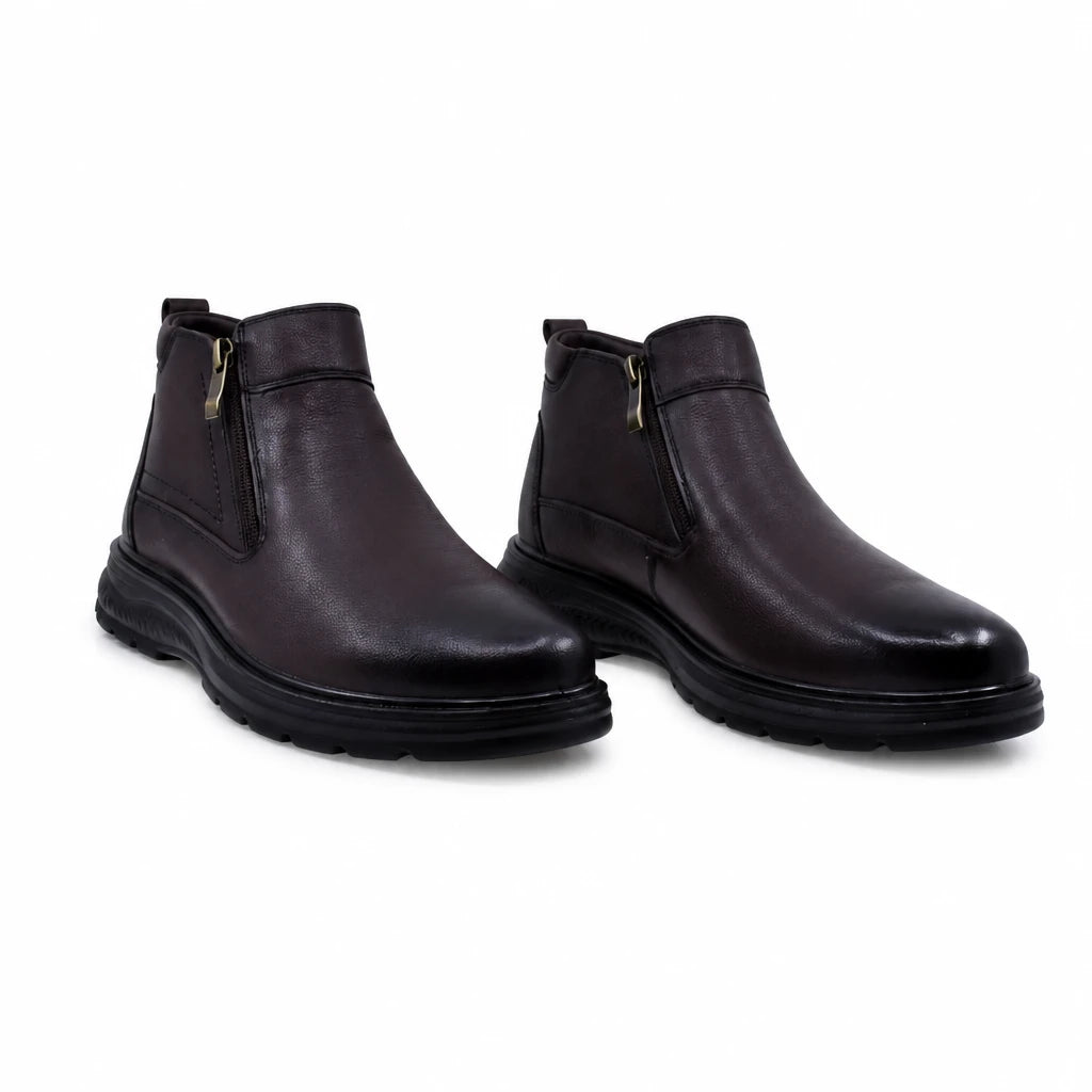Ghete barbati casual Goretti piele naturala B111-7704 maro