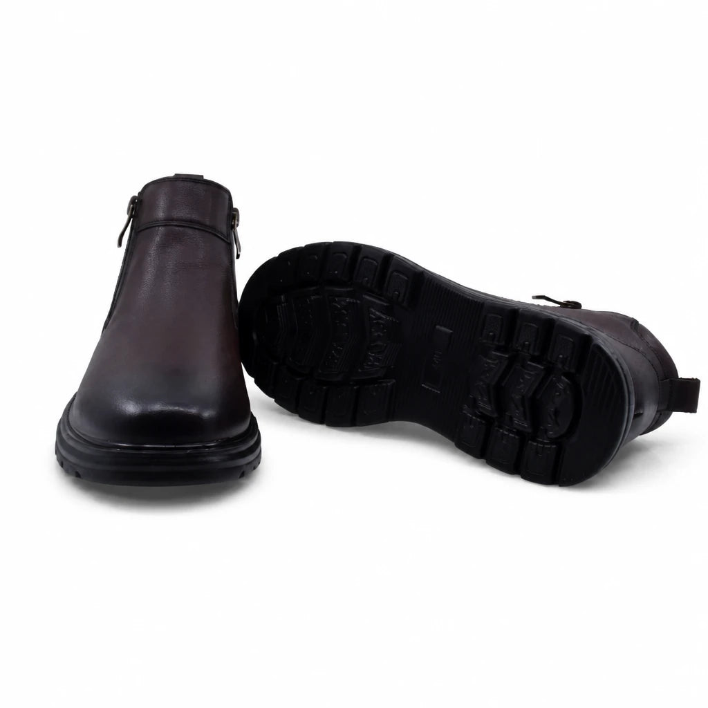 Ghete barbati casual Goretti piele naturala B111-7704 maro